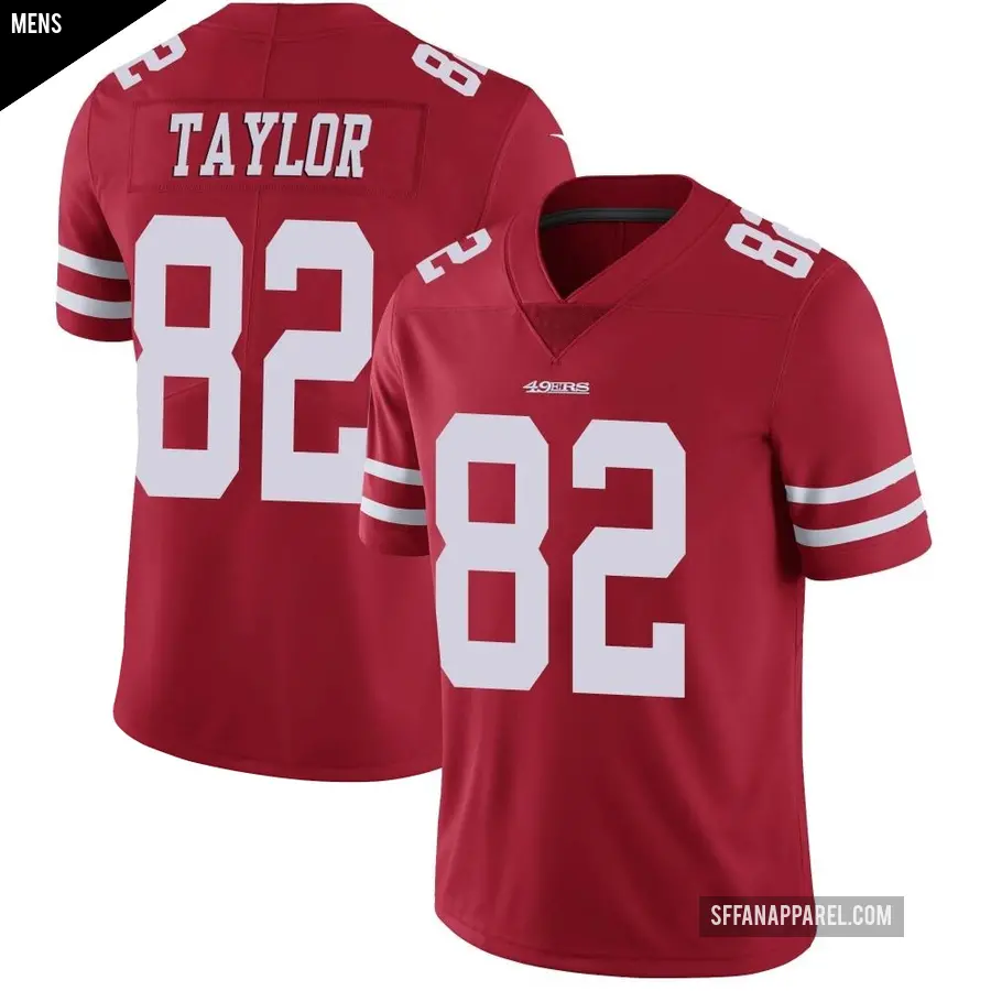Men's San Francisco 49ers ＃82 John Taylor Red Limited Team Color Vapor Untouchable Jersey