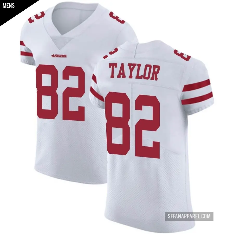 Men's San Francisco 49ers ＃82 John Taylor White Elite Vapor Untouchable Jersey