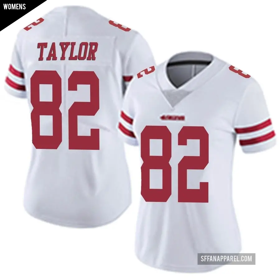 Women's San Francisco 49ers ＃82 John Taylor White Limited Vapor Untouchable Jersey