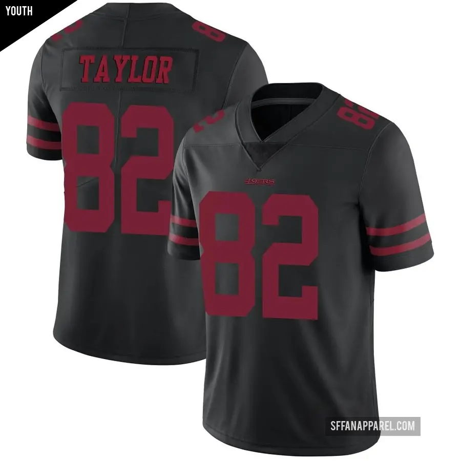 Youth San Francisco 49ers ＃82 John Taylor Black Limited Alternate Vapor Untouchable Jersey
