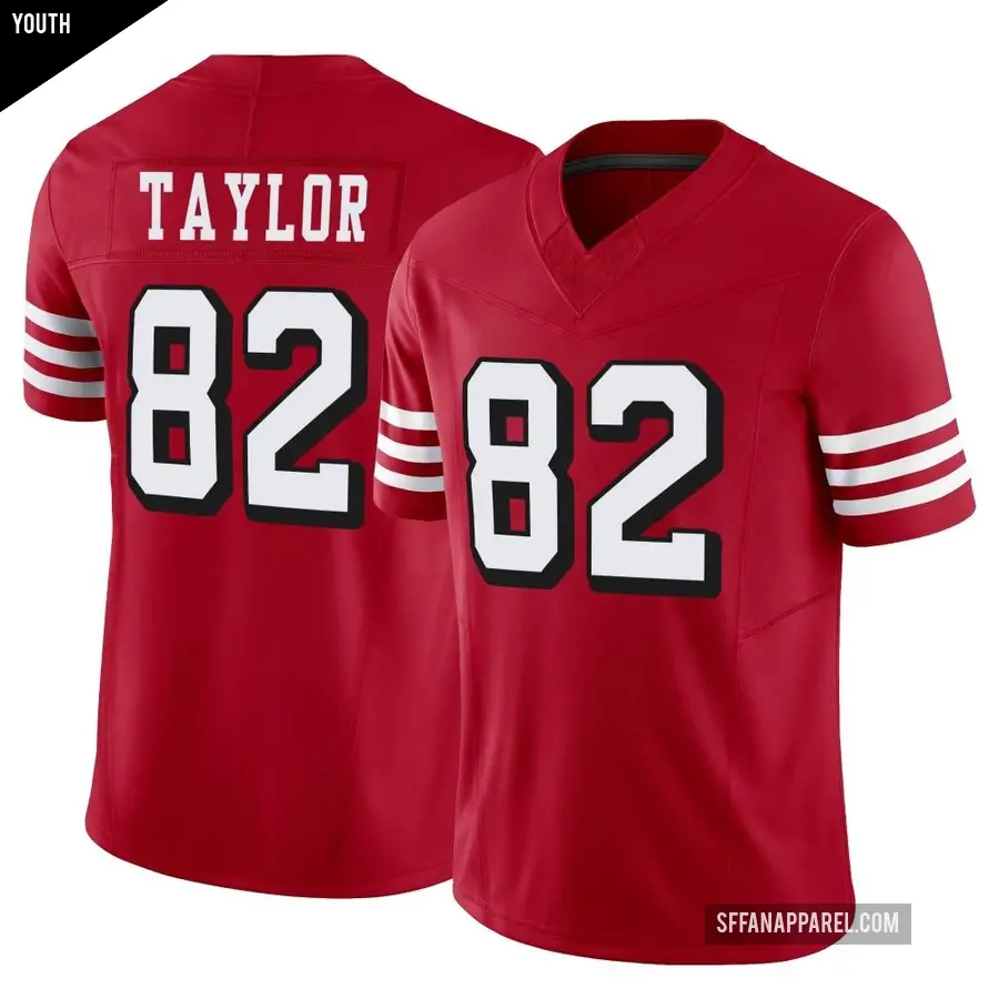 Youth San Francisco 49ers ＃82 John Taylor Scarlet Limited Alternate Vapor F.U.S.E. Jersey