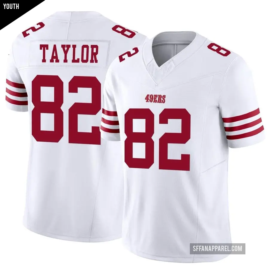 Youth San Francisco 49ers ＃82 John Taylor White Limited Vapor F.U.S.E. Jersey