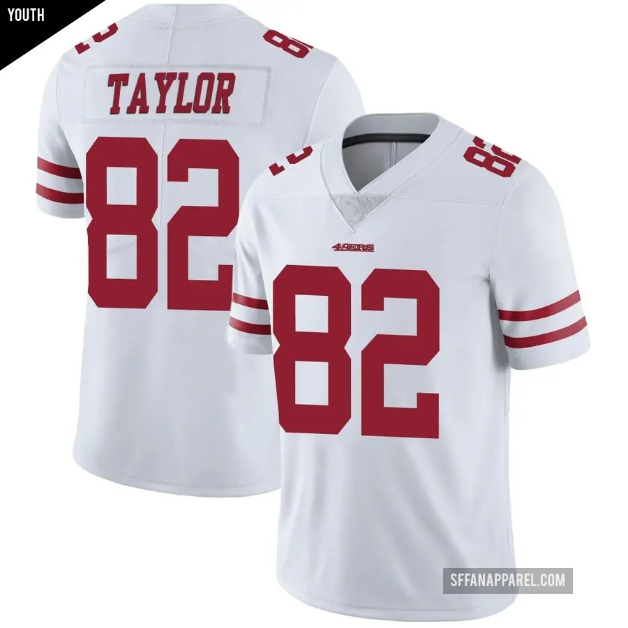 Youth San Francisco 49ers ＃82 John Taylor White Limited Vapor Untouchable Jersey